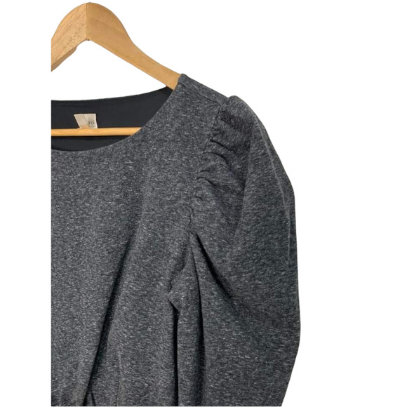 Rebecca Taylor La Vie Mini French Terry Dress Grey Size Small $295 - Picture 3 of 7